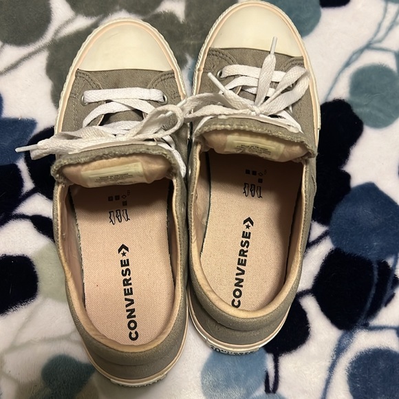 Converse All Star Junior Grey Size 4 Worn Twice - Picture 6 of 6